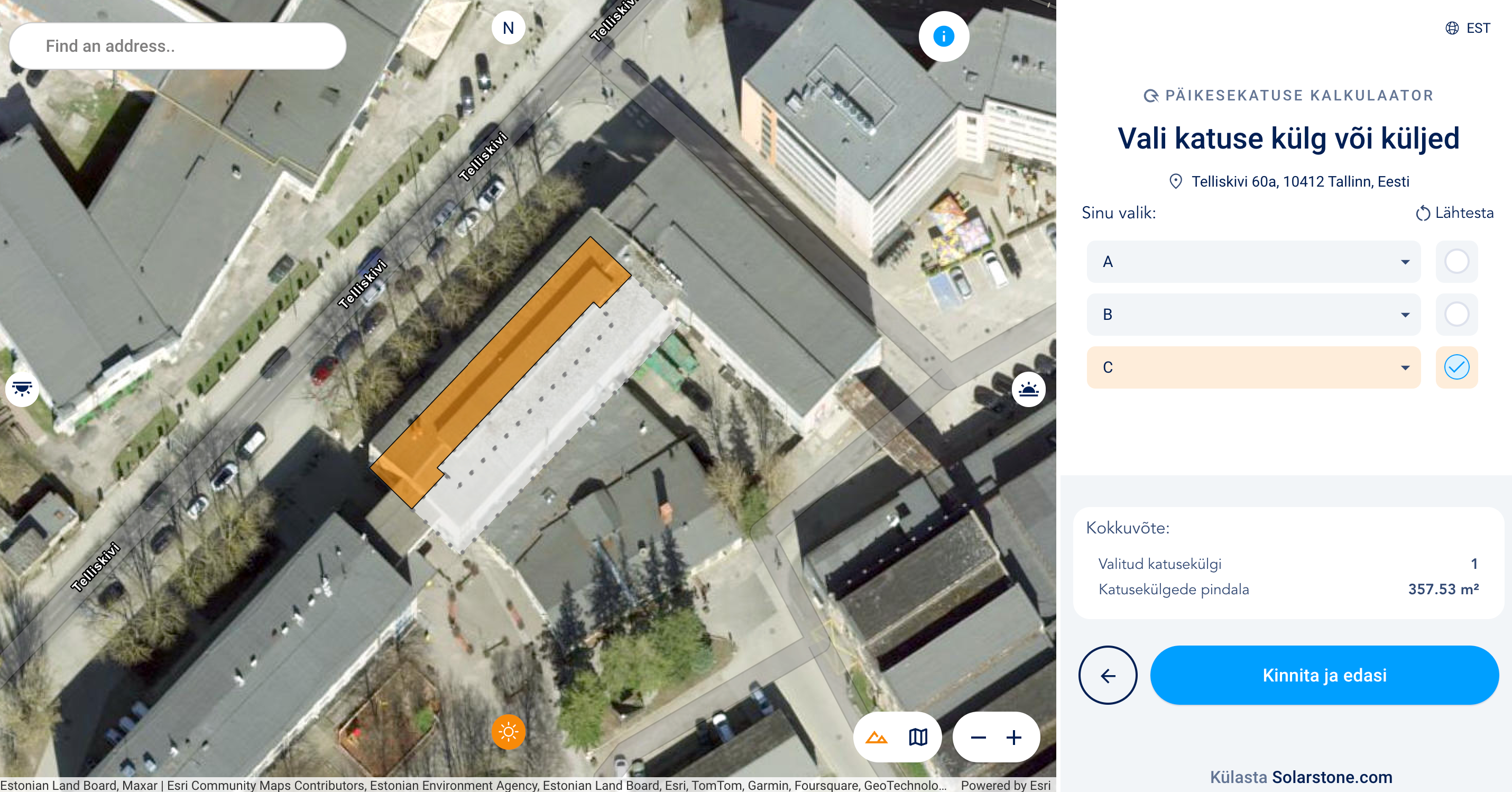 Case study: Configurator for buying solar panels