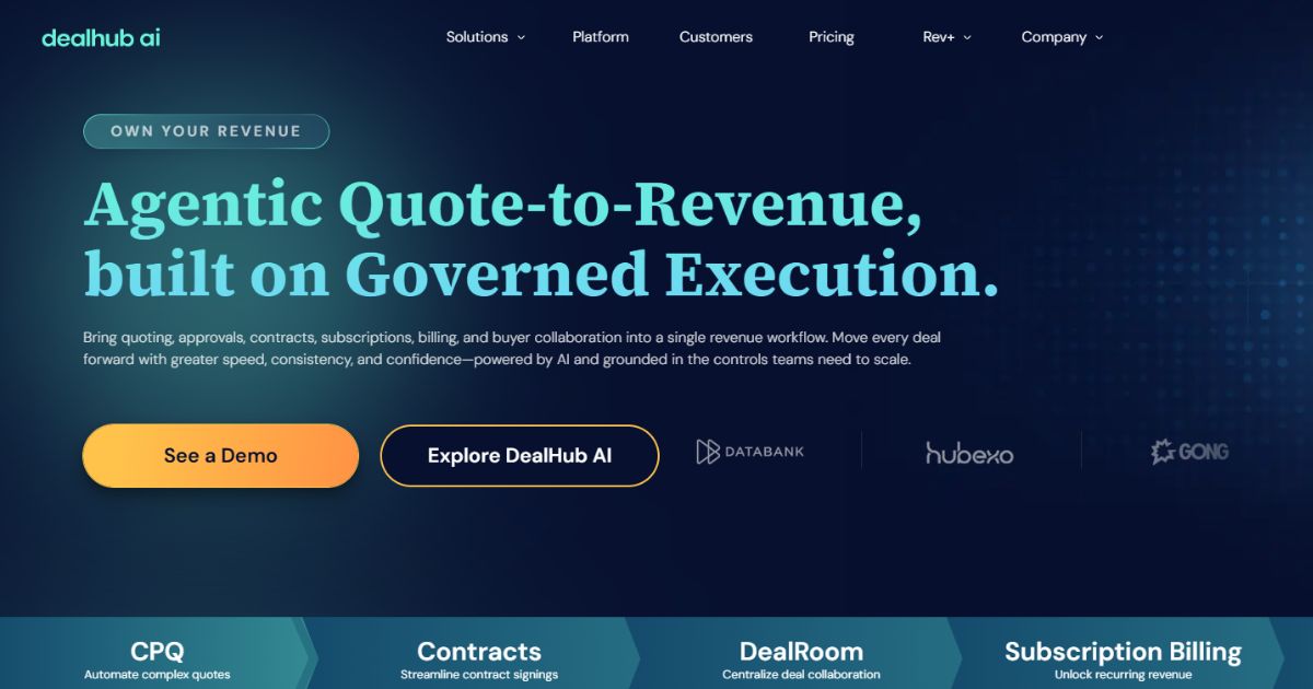 Dealhub homepage